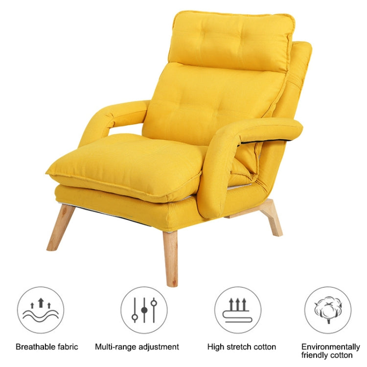 F3 Lazy Sofa Armrest Bedroom Leisure Japanese Folding Fabric Lounge Chair