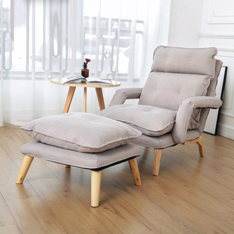 F3 Lazy Sofa Armrest Bedroom Leisure Japanese Folding Fabric Lounge Chair