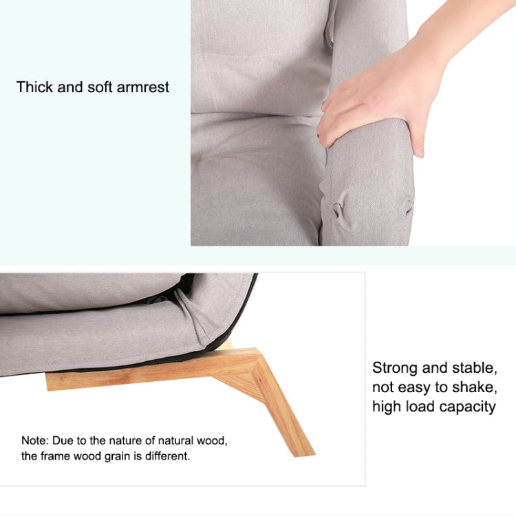 F3 Lazy Sofa Armrest Bedroom Leisure Japanese Folding Fabric Lounge Chair