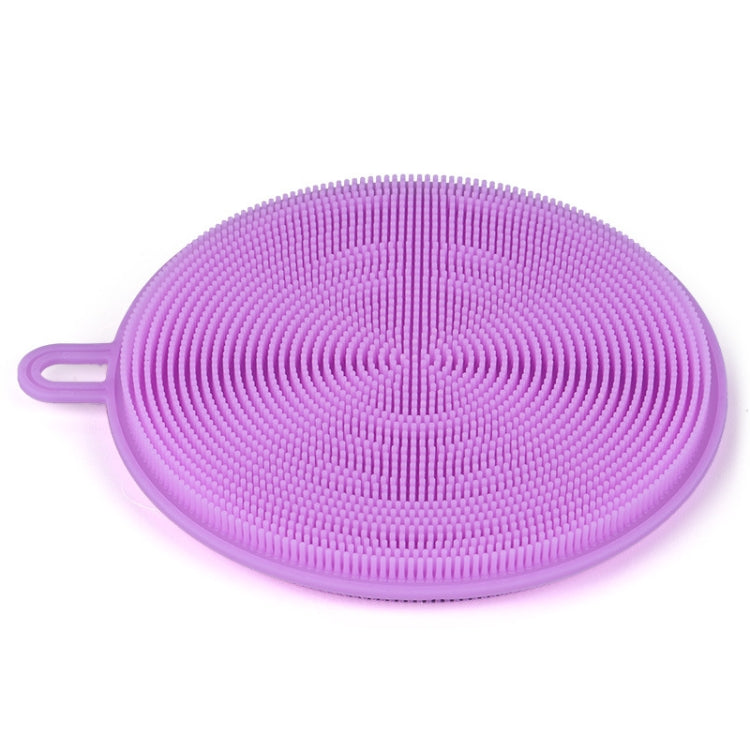 3 PCS Creative Silicone Dishwashing Vegetable Fruit Cleaning Brush Heat Insulation Pad Random Color Delivery
