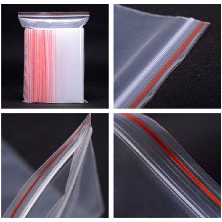 1000 PCS 8cm x 12cm PE Self Sealing Clear Zip Lock Packaging Bag, Custom Printing and Size are welcome
