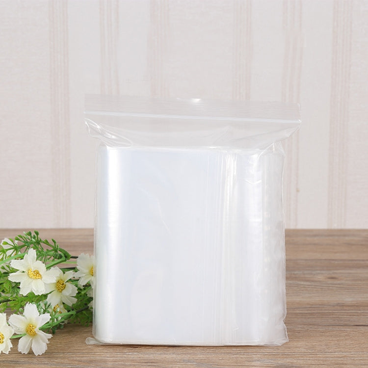 100 PCS 32cm x 45cm PE Self Sealing Clear Zip Lock Packaging Bag, Custom Printing and Size are welcome