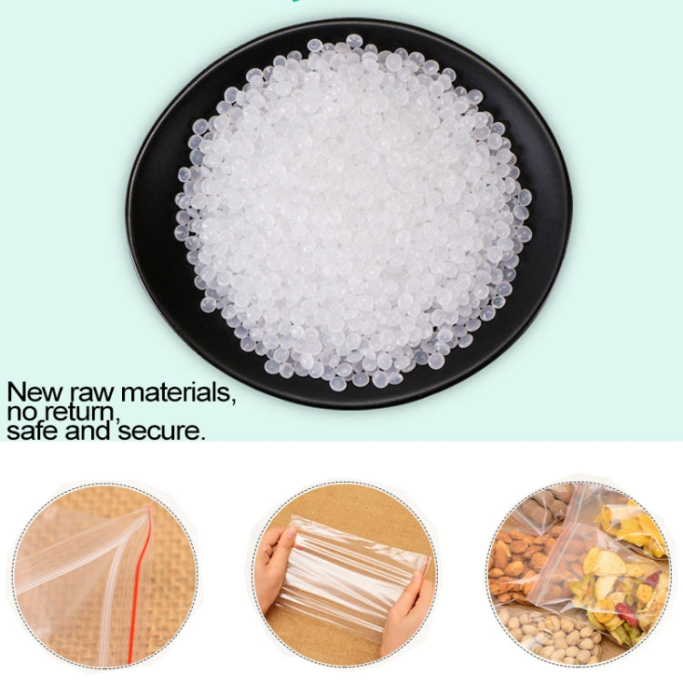 100 PCS 32cm x 45cm PE Self Sealing Clear Zip Lock Packaging Bag, Custom Printing and Size are welcome