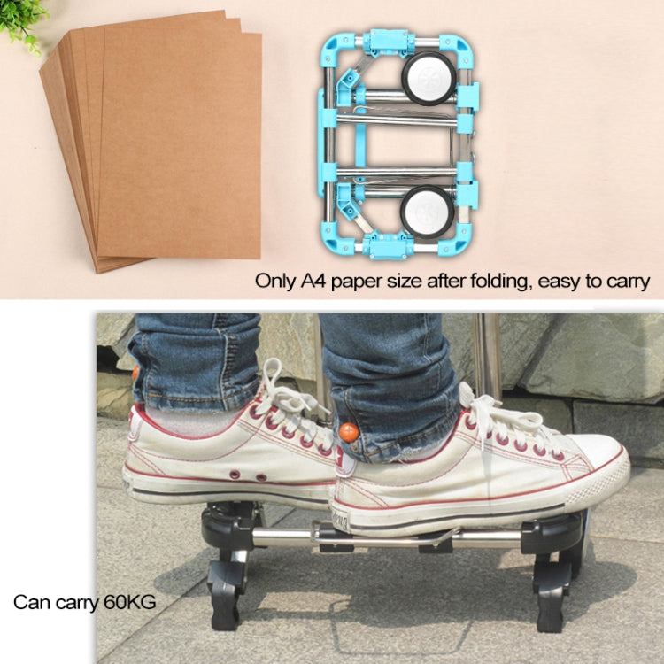 Folding Stainless Steel Hand in Hand Carts, Load: 30kg