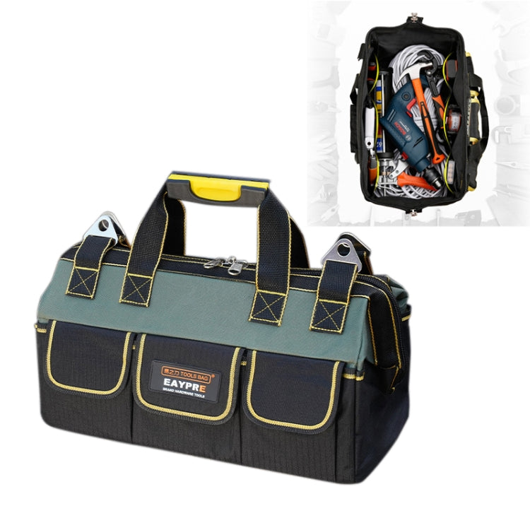Multi-function Oxford Cloth Cloth Bottom Electrician Belt Pouch Maintenance Tools Handbag Shoulder Bag Convenient Tool Bag, Size : 18 inch
