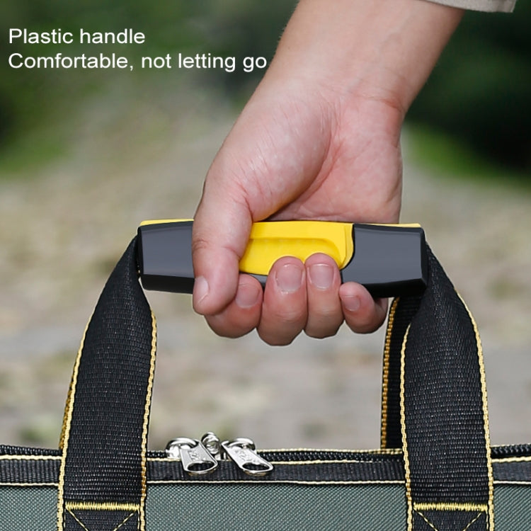 Multi-function Oxford Cloth Cloth Bottom Electrician Belt Pouch Maintenance Tools Handbag Shoulder Bag Convenient Tool Bag, Size : 18 inch