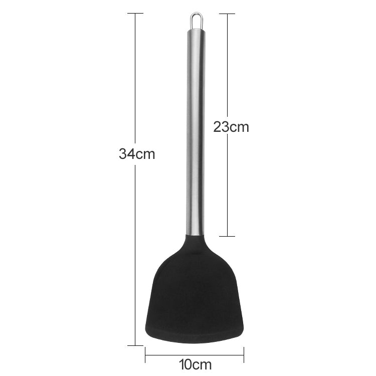 kn605 Stainless Steel Handle Silicone Slice High Temperature Resistance Cooking Slice