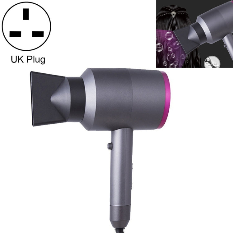 Household High-power Silent  Blow Dryer,Constant Temperature Hot and Cold Negative Ion Hair Drier, UK Plug