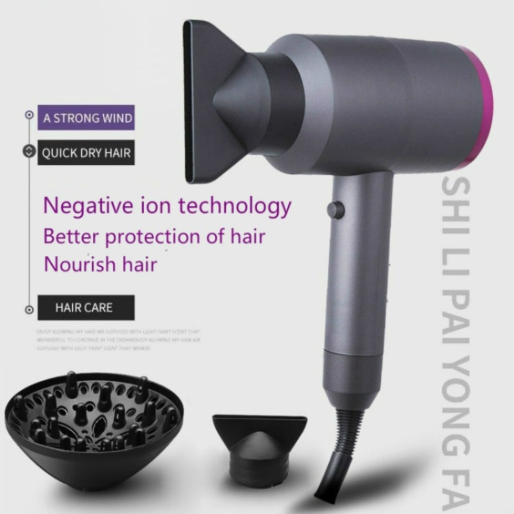 Household High-power Silent  Blow Dryer,Constant Temperature Hot and Cold Negative Ion Hair Drier, UK Plug
