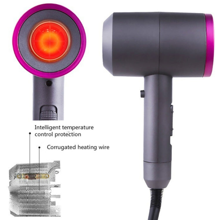 Household High-power Silent  Blow Dryer,Constant Temperature Hot and Cold Negative Ion Hair Drier, UK Plug