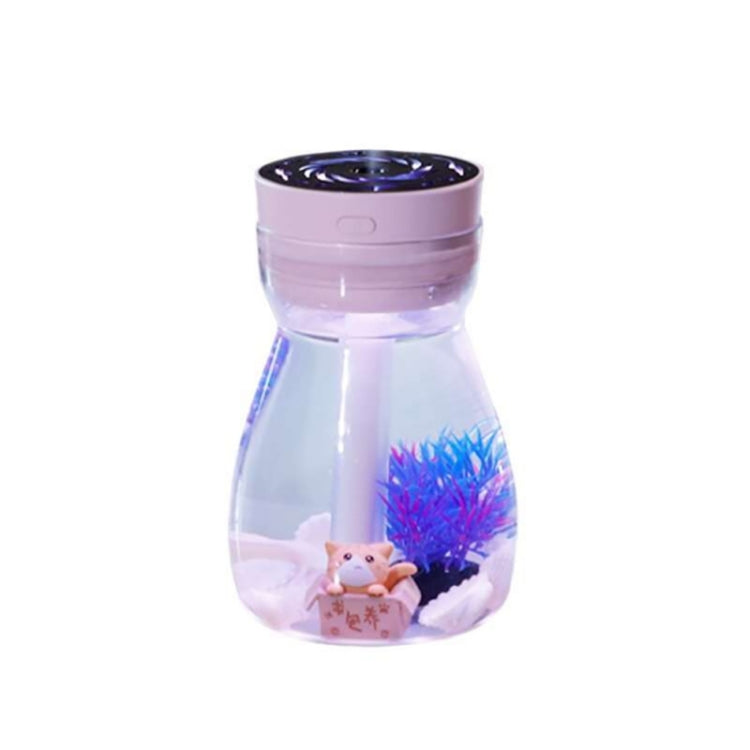 QW-068 380ml Mini USB Air Humidifier Home Office Mute Phoenix Colorful Lamp Automatic Alcohol Sprayer
