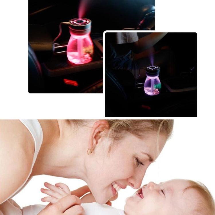 QW-068 380ml Mini USB Air Humidifier Home Office Mute Phoenix Colorful Lamp Automatic Alcohol Sprayer
