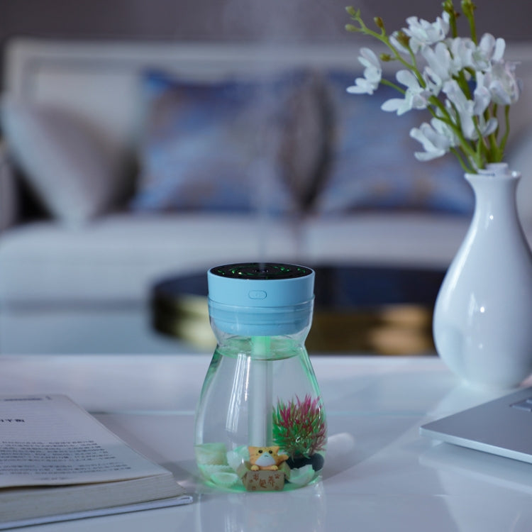 QW-068 380ml Mini USB Air Humidifier Home Office Mute Phoenix Colorful Lamp Automatic Alcohol Sprayer