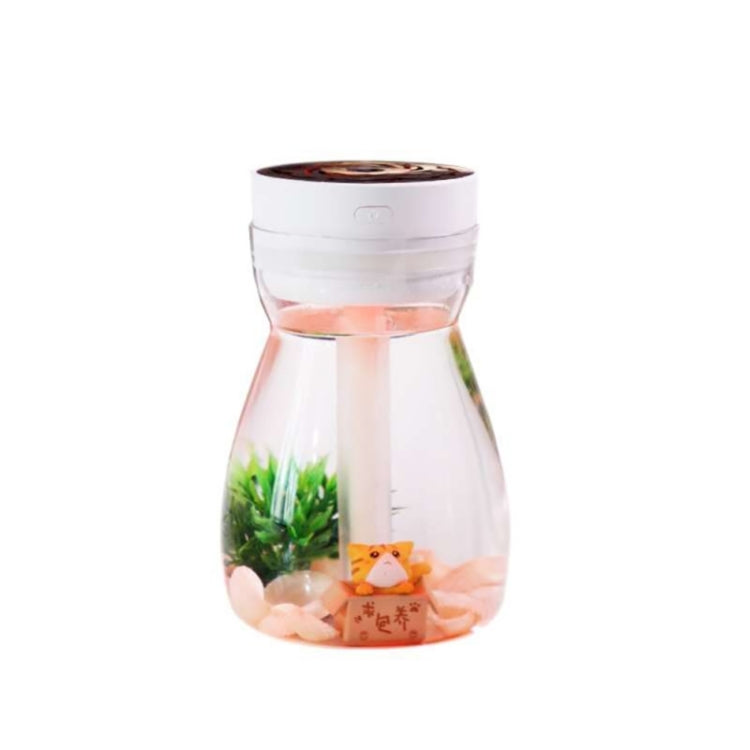 QW-068 380ml Mini USB Air Humidifier Home Office Mute Phoenix Colorful Lamp Automatic Alcohol Sprayer