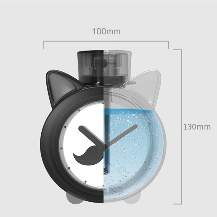 Q11 420ml Mini Cat Shape USB Air Humidifier Home Office Detachable Clock Automatic Alcohol Sprayer(Pink)
