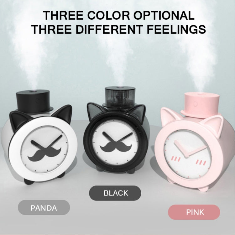 Q11 420ml Mini Cat Shape USB Air Humidifier Home Office Detachable Clock Automatic Alcohol Sprayer(Pink)