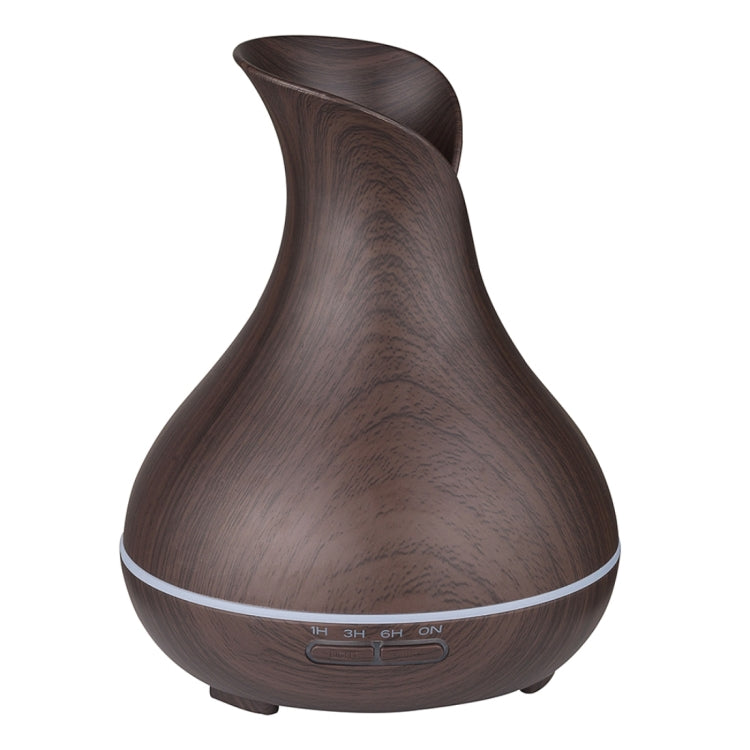 300ML Colorful Light Wood Grain Portable Vase Shape Aromatherapy Air Purifier Humidifier for Home / Office