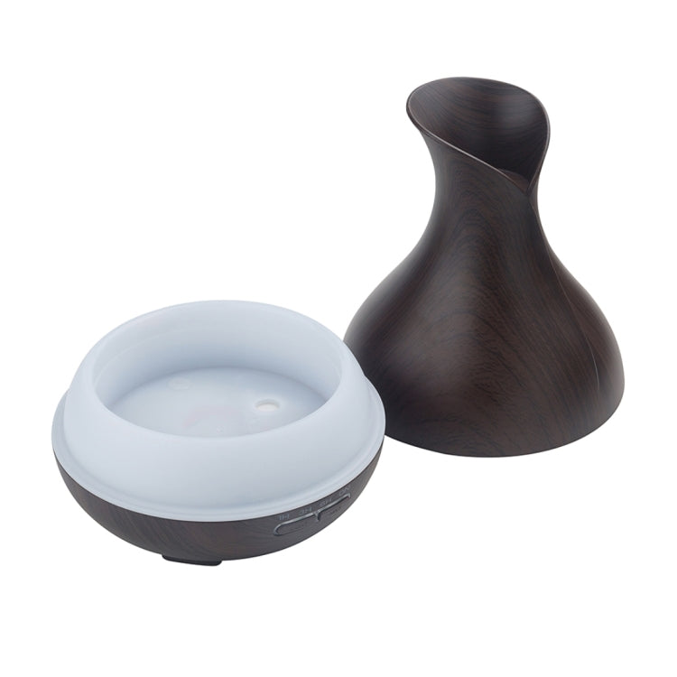 300ML Colorful Light Wood Grain Portable Vase Shape Aromatherapy Air Purifier Humidifier for Home / Office