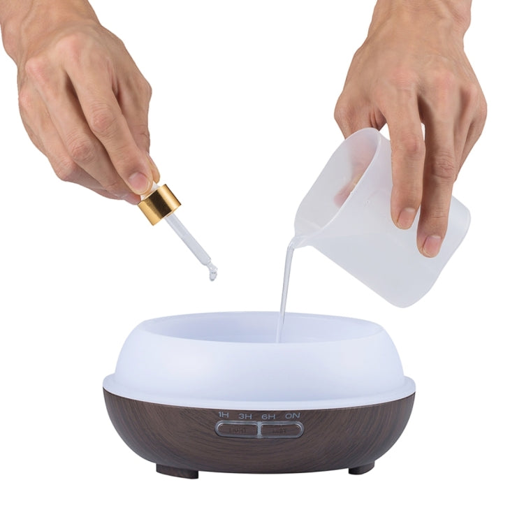 300ML Colorful Light Wood Grain Portable Vase Shape Aromatherapy Air Purifier Humidifier for Home / Office