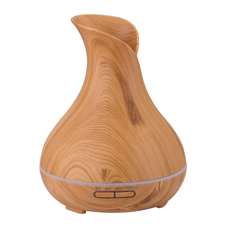 300ML Colorful Light Wood Grain Portable Vase Shape Aromatherapy Air Purifier Humidifier for Home / Office