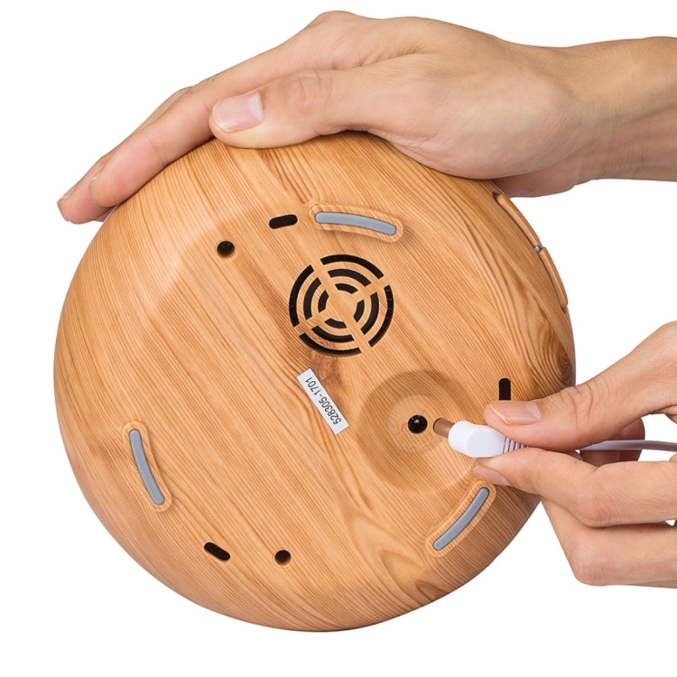 300ML Colorful Light Wood Grain Portable Vase Shape Aromatherapy Air Purifier Humidifier for Home / Office