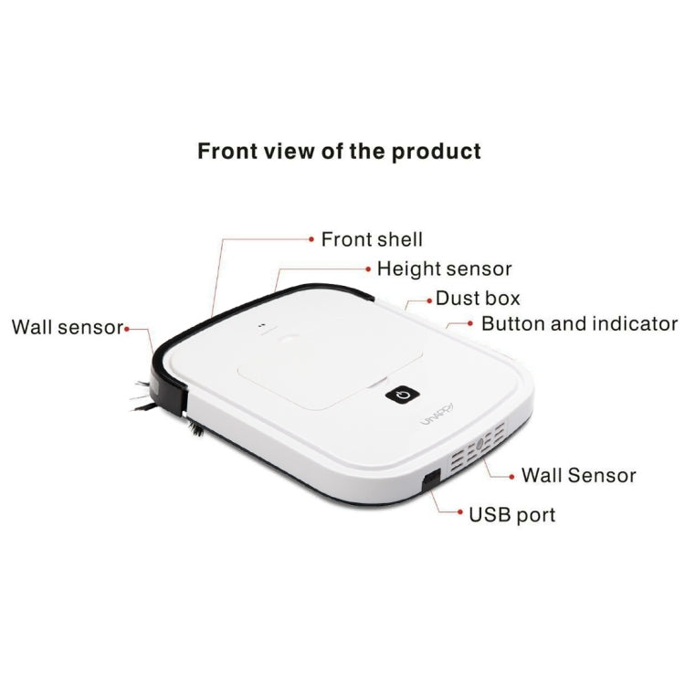 iiutec R-Cruiser Ultra Slim Vacuum Cleaner Household Cleaning Robot(White)