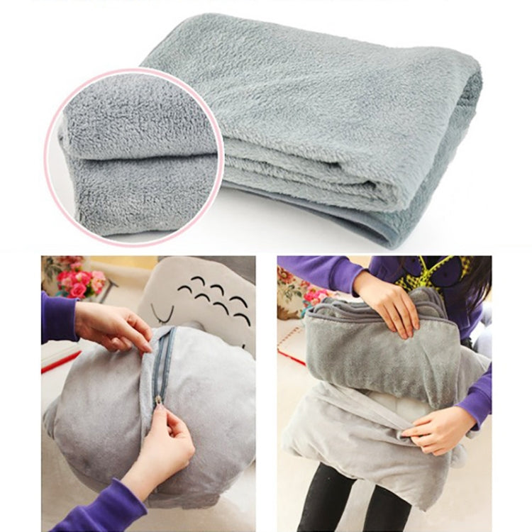 Pink Multifunctional Plush Blanket Square Pillow Quilt Office Car Pillow Cushion, Size: 40 x 40cm