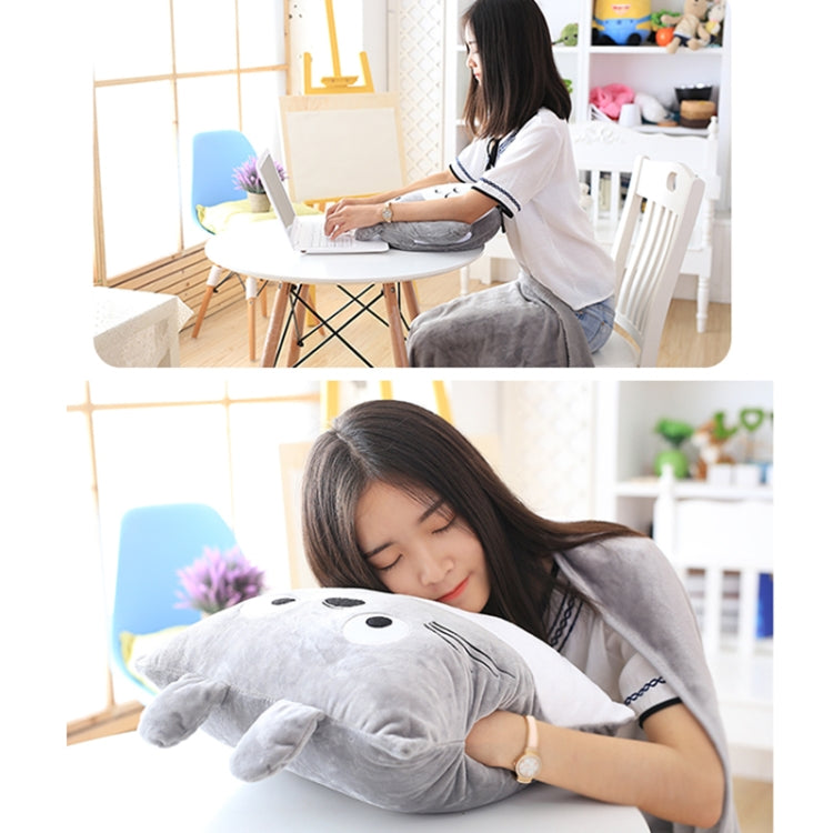 Pink Multifunctional Plush Blanket Square Pillow Quilt Office Car Pillow Cushion, Size: 40 x 40cm