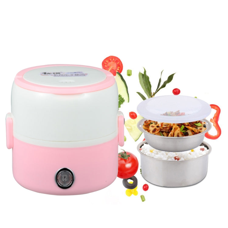 1.2L Single Layer 250W Multi-function Stainless Steel Inner Insulated Cooking and Heating Lunch Boxes, Size: 17*16cm