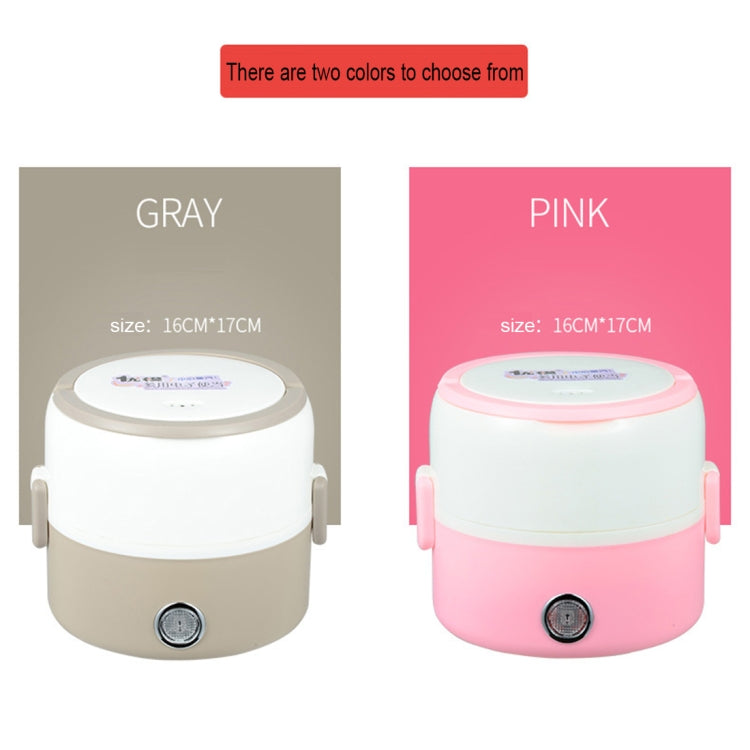 1.2L Single Layer 250W Multi-function Stainless Steel Inner Insulated Cooking and Heating Lunch Boxes, Size: 17*16cm