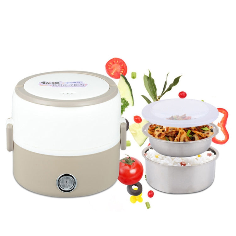 1.2L Single Layer 250W Multi-function Stainless Steel Inner Insulated Cooking and Heating Lunch Boxes, Size: 17*16cm
