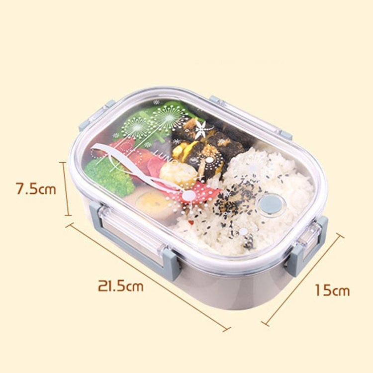 980ml Stainless Steel Insulated Children Adult Lunch Boxes Container Airtight Preserving Box