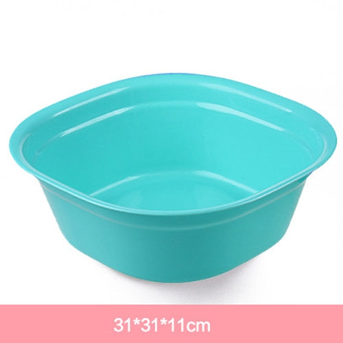 10 PCS Household Square Thickening Plastic Washbowl Kitchen Bathroom Washing Basin, Size: 31cm x 31cm x 11cm