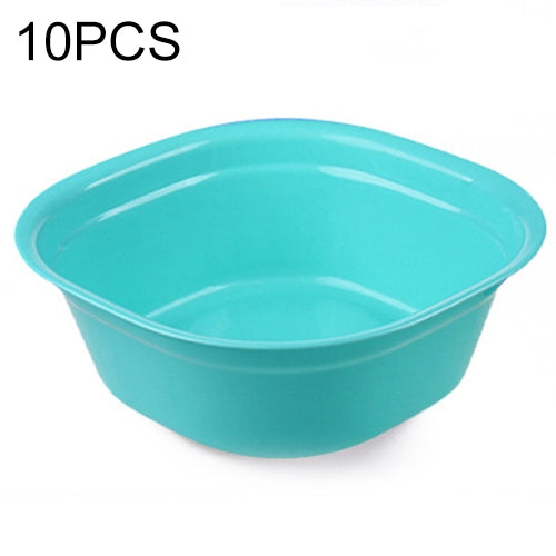 10 PCS Household Square Thickening Plastic Washbowl Kitchen Bathroom Washing Basin, Size: 31cm x 31cm x 11cm