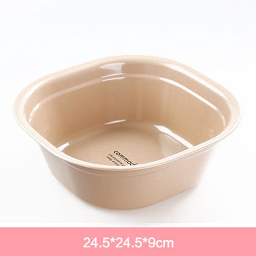 10 PCS Household Square Thickening Plastic Washbowl Kitchen Bathroom Washing Basin, Size: 24.5cm x 24.5cm x 9cm