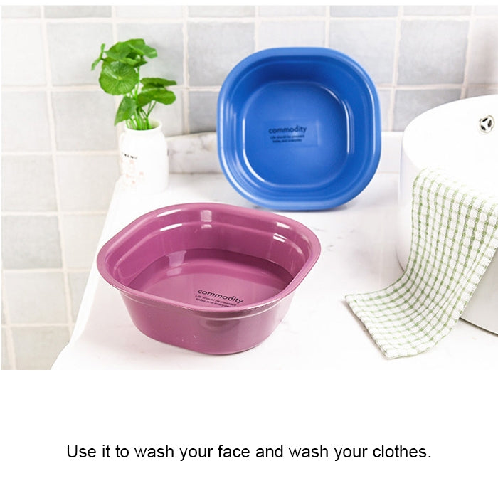 10 PCS Household Square Thickening Plastic Washbowl Kitchen Bathroom Washing Basin, Size: 24.5cm x 24.5cm x 9cm