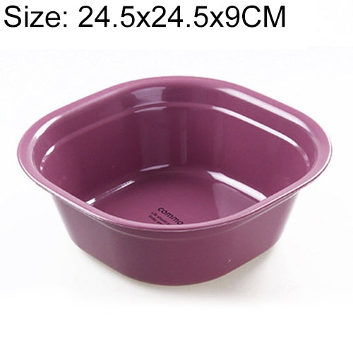 10 PCS Household Square Thickening Plastic Washbowl Kitchen Bathroom Washing Basin, Size: 24.5cm x 24.5cm x 9cm