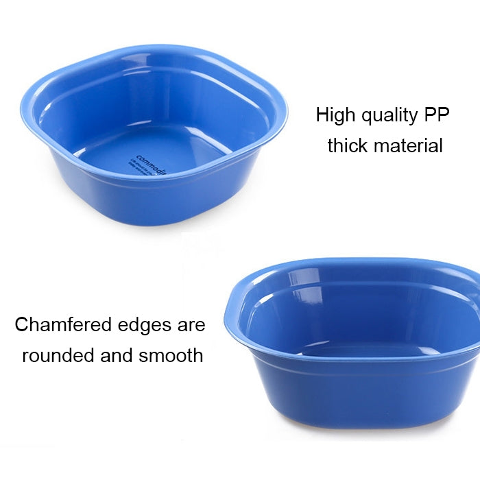 10 PCS Household Square Thickening Plastic Washbowl Kitchen Bathroom Washing Basin, Size: 28cm x 28cm x 10cm(Pink)