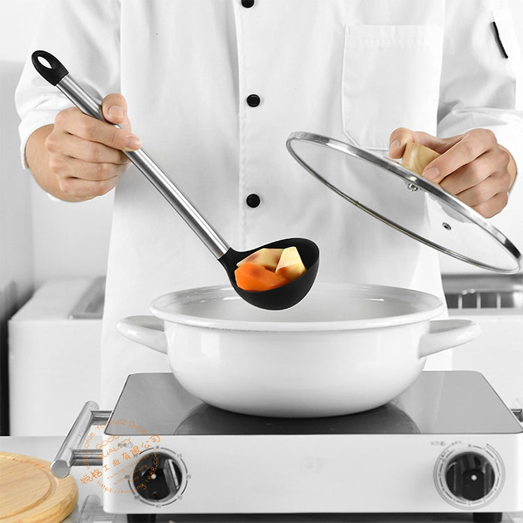 kn430 8 in 1 Silicone + Stainless Steel Kitchen Tools Set