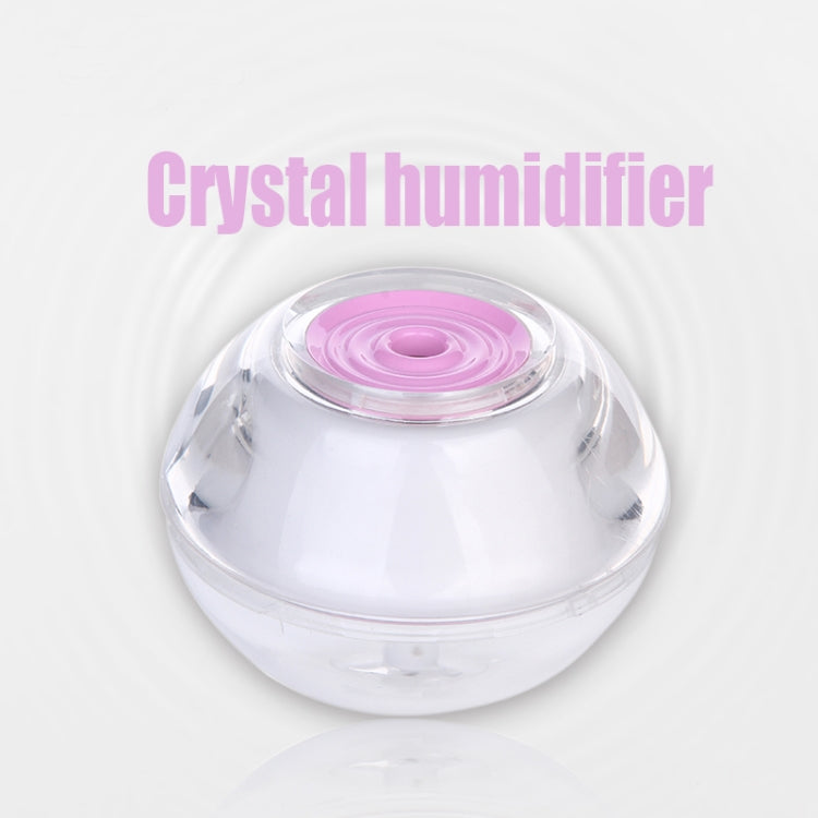 Sunshine XJ-03 2W Portable Crystal Ultrasonic Air Humidifier with LED Night Light, Water Tank Capacity: 120ml, DC 5V