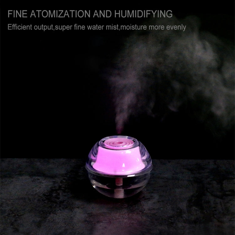 Sunshine XJ-03 2W Portable Crystal Ultrasonic Air Humidifier with LED Night Light, Water Tank Capacity: 120ml, DC 5V