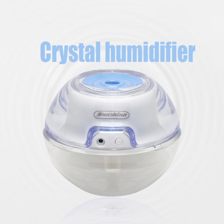 Sunshine XJ-03 2W Portable Crystal Ultrasonic Air Humidifier with LED Night Light, Water Tank Capacity: 120ml, DC 5V