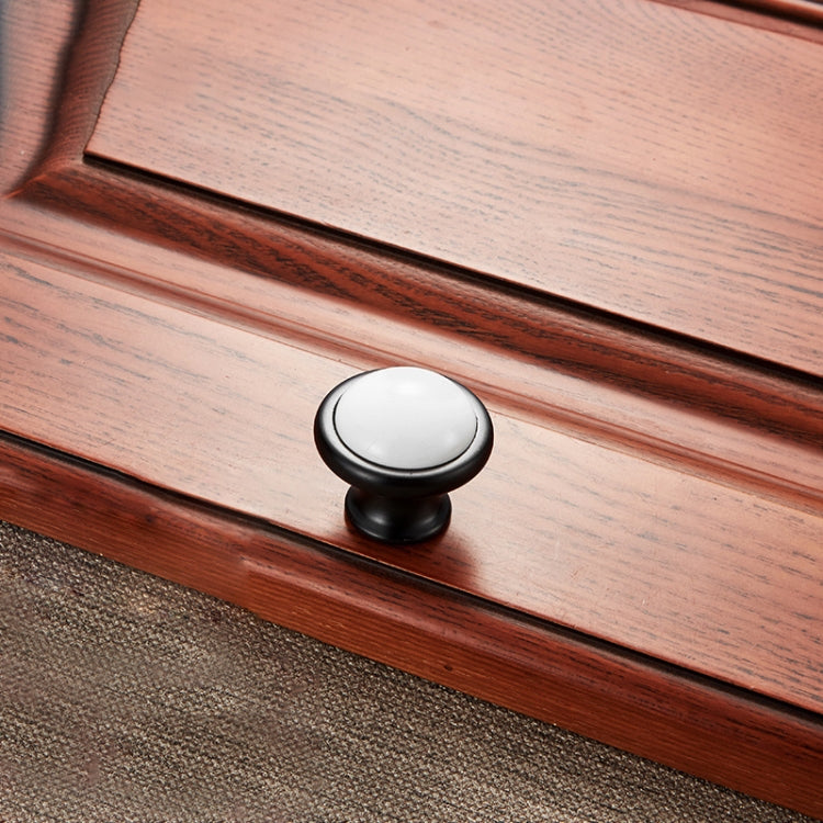 5 PCS 5089 Black and White Ceramic Closet Cabinet Handle