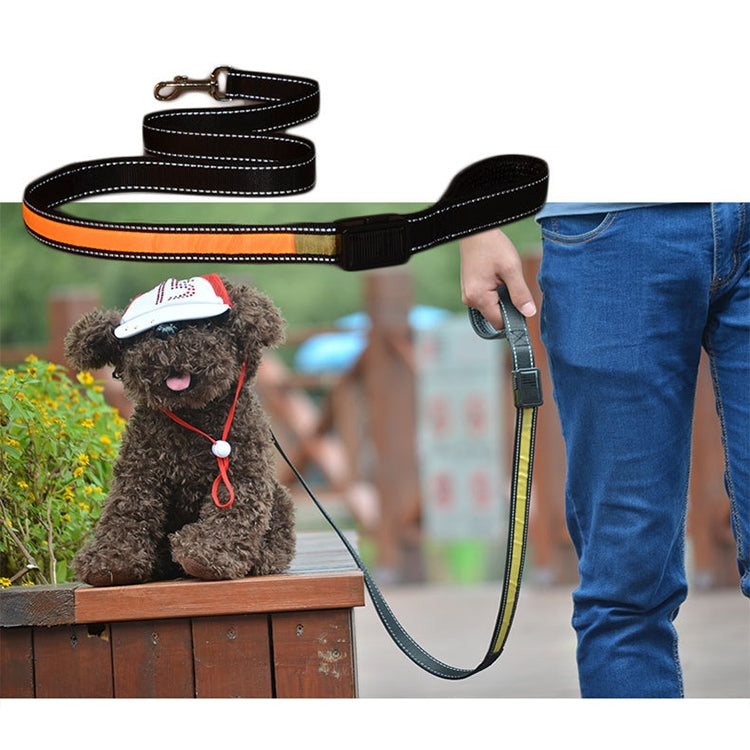 1.2m Medium and Large Dog Pet Solar + USB Charging LED Light Traction Rope, Sizeï¼š120cm