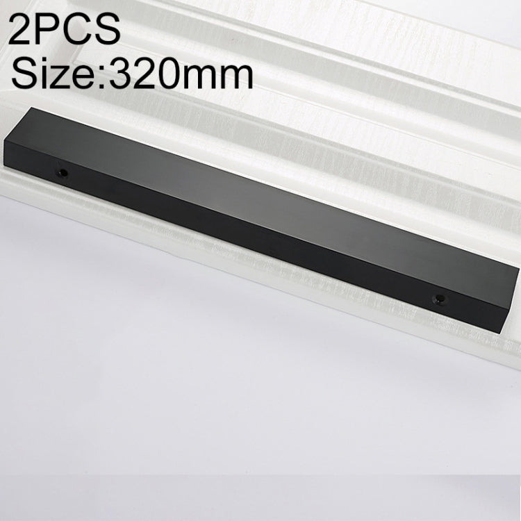 2 PCS 2777_320 Space Aluminum Closet Cabinet Handle Pitch: 320mm