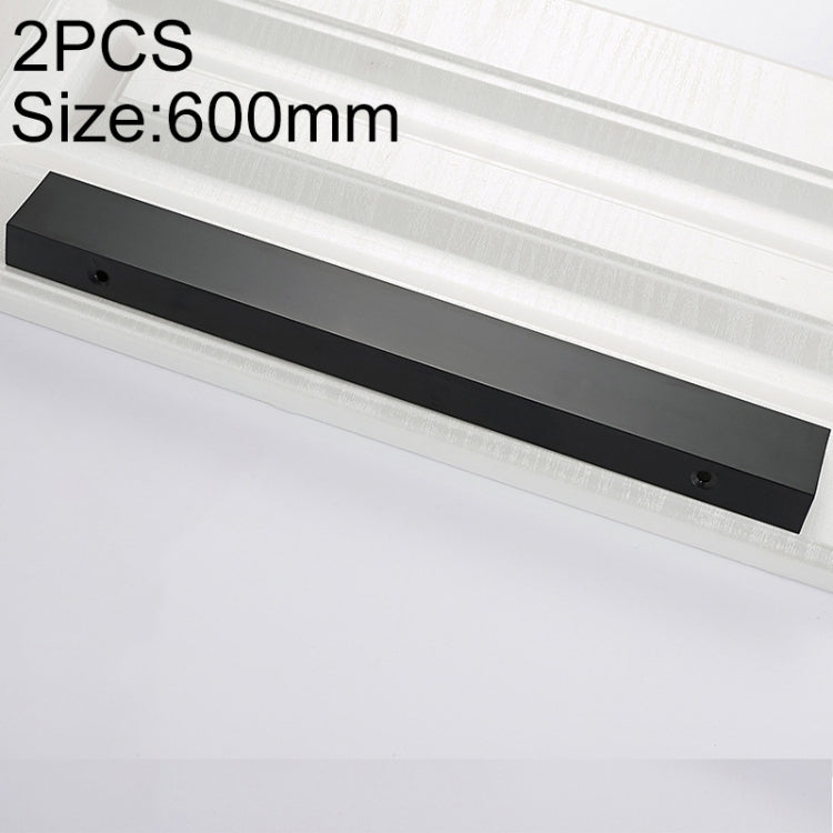 2 PCS 2777_600 Space Aluminum Closet Cabinet Handle Length: 600mm