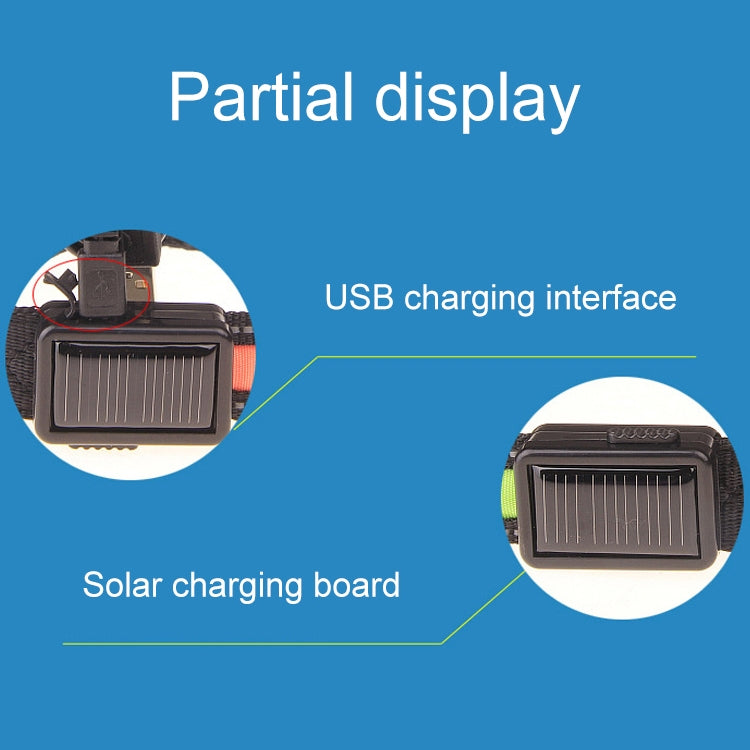 Medium and Large Dog Pet Solar + USB Charging LED Light Collar,