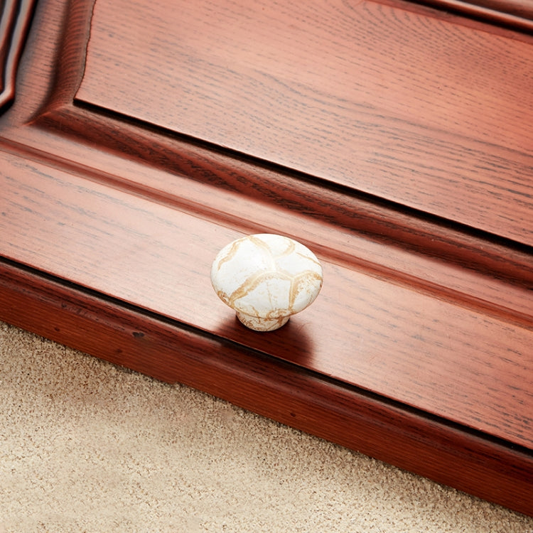10 PCS 5083 Single Hole Marble Texture Ceramic Closet Cabinet Handle