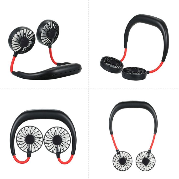 0.3W-1.2W Portable Adjustable Micro USB Charging Hanging Neck Type Aromatherapy Electric Sport Fan