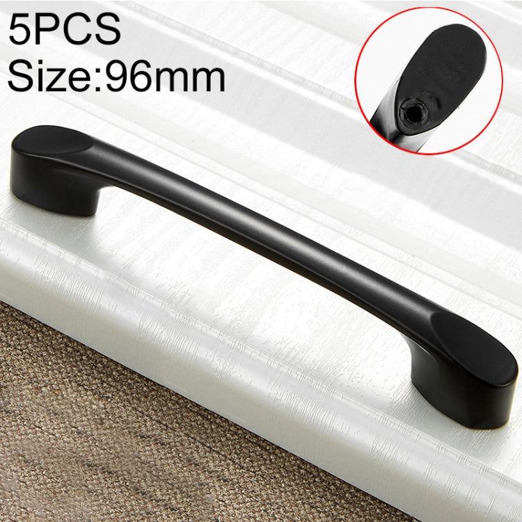 5 PCS 6225A_96 Solid Thickening Simple Zinc Alloy Closet Cabinet Handle Pitch: 96mm